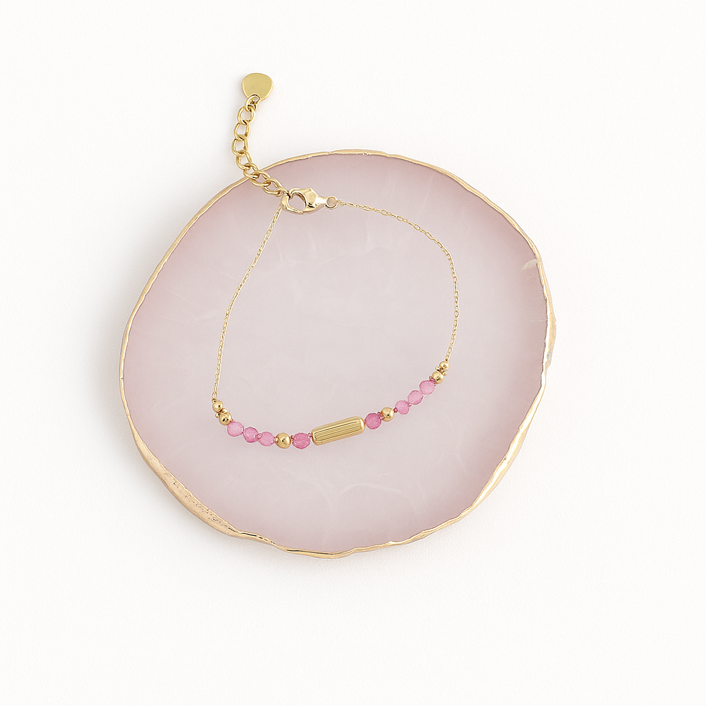 Bracelet or et rose