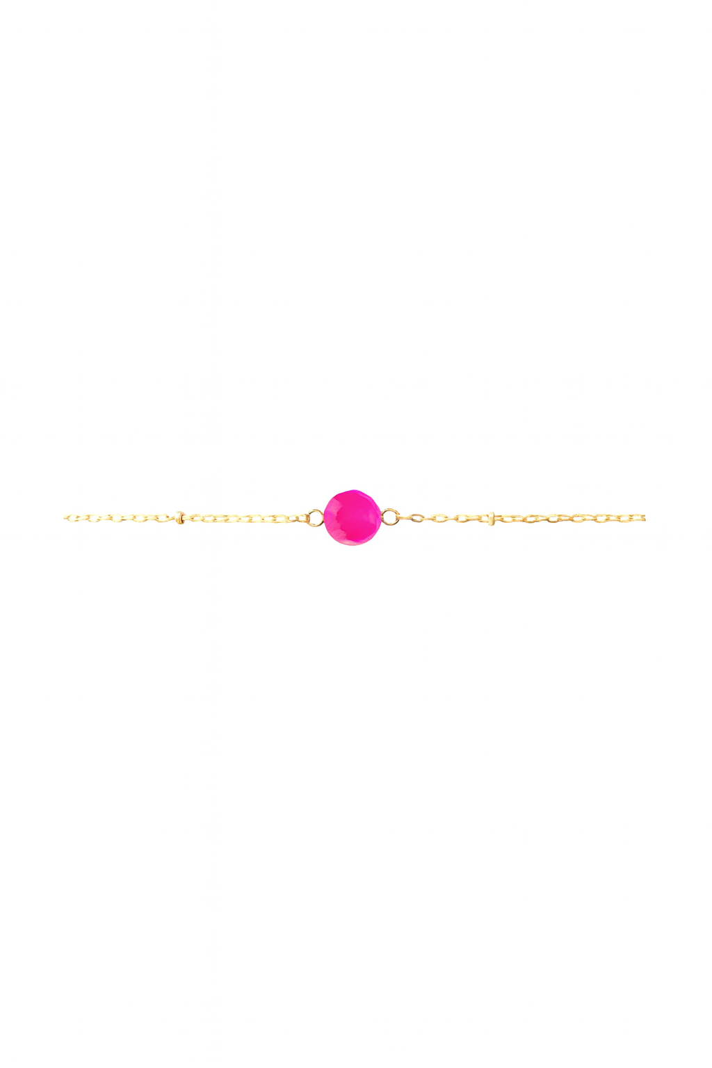 Bracelet avec une perle rose
