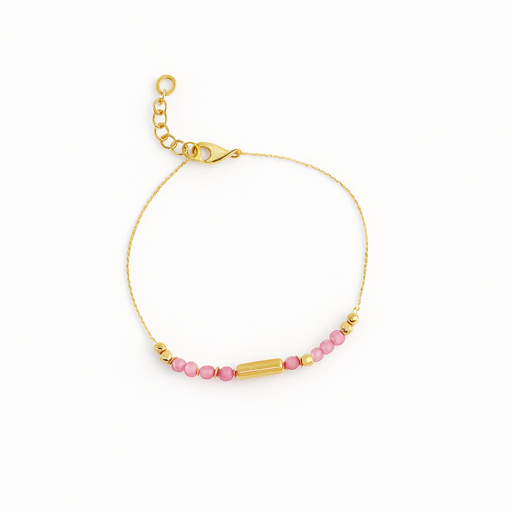 Bracelet or et rose