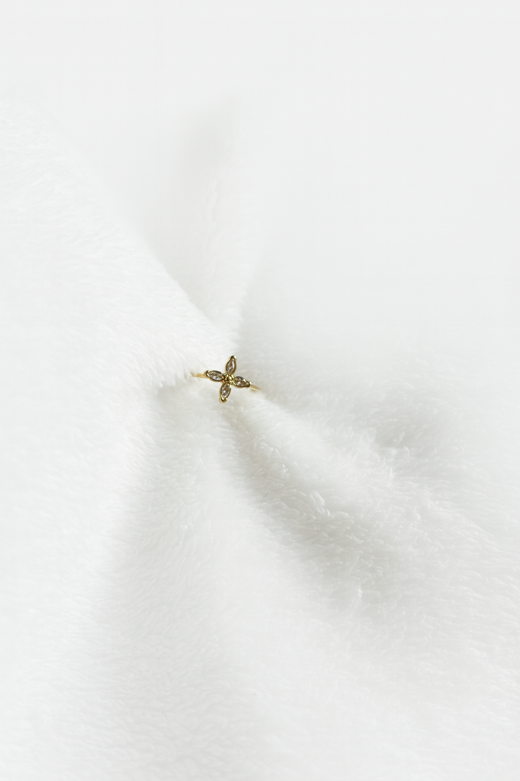 Bague Ajustable Motif Fleur