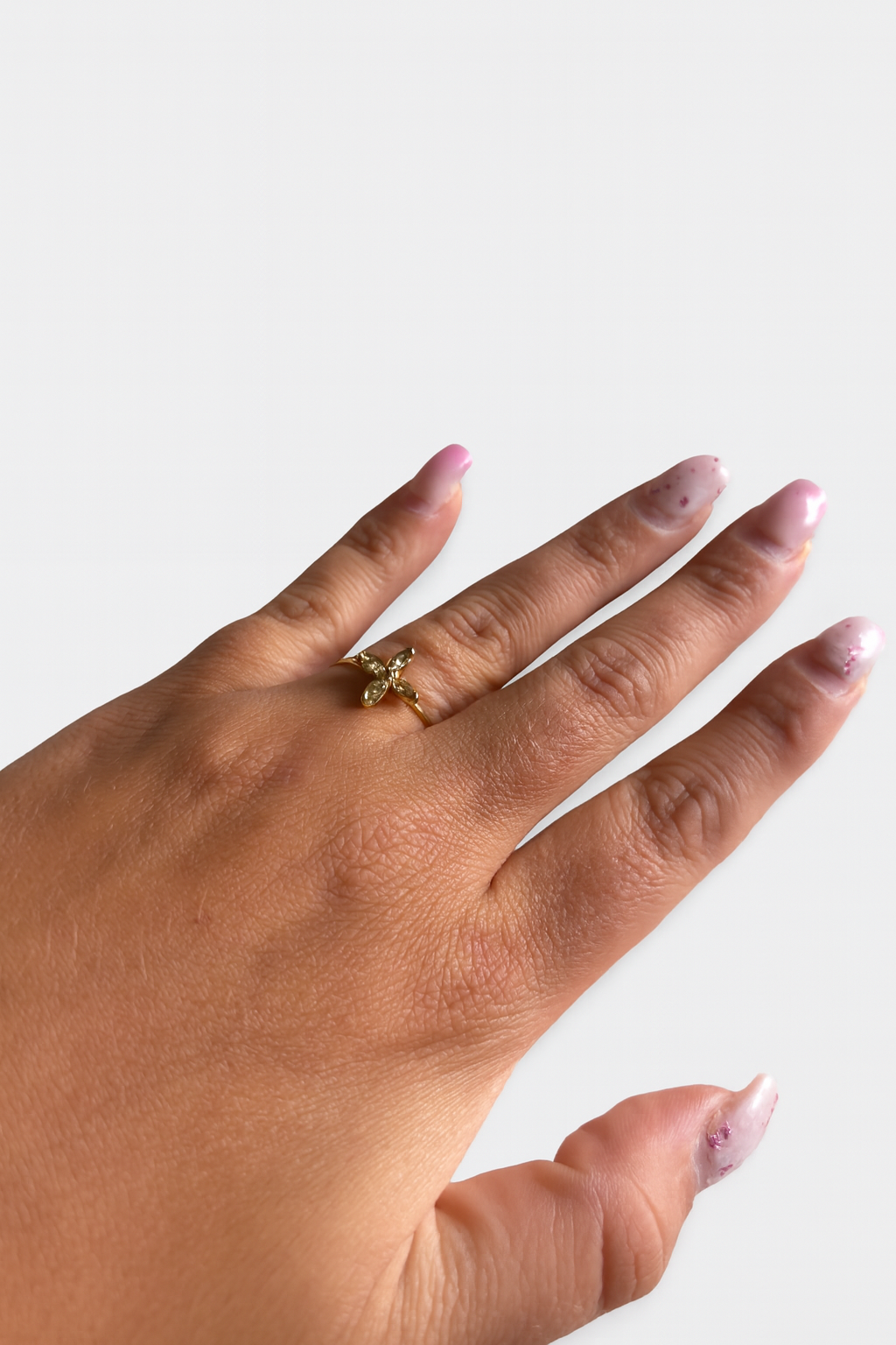 Bague Ajustable Motif Fleur