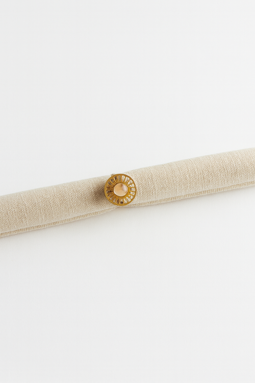 Bague Ajustable à Perle Rose