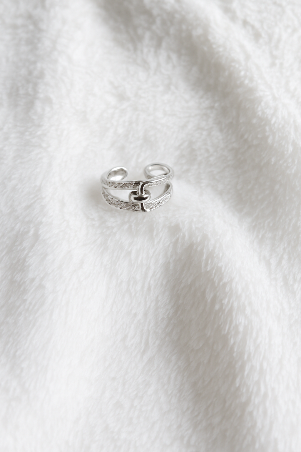 Bague ajustable anneau fendu