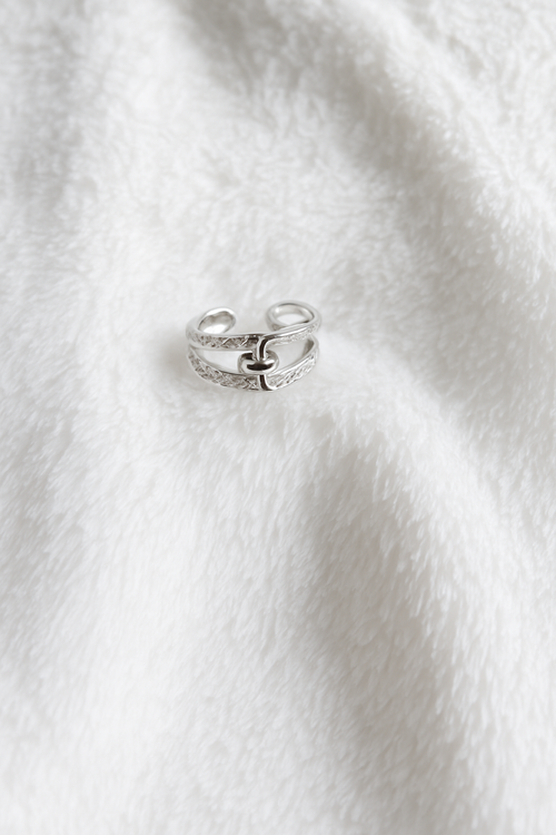 Bague ajustable anneau fendu