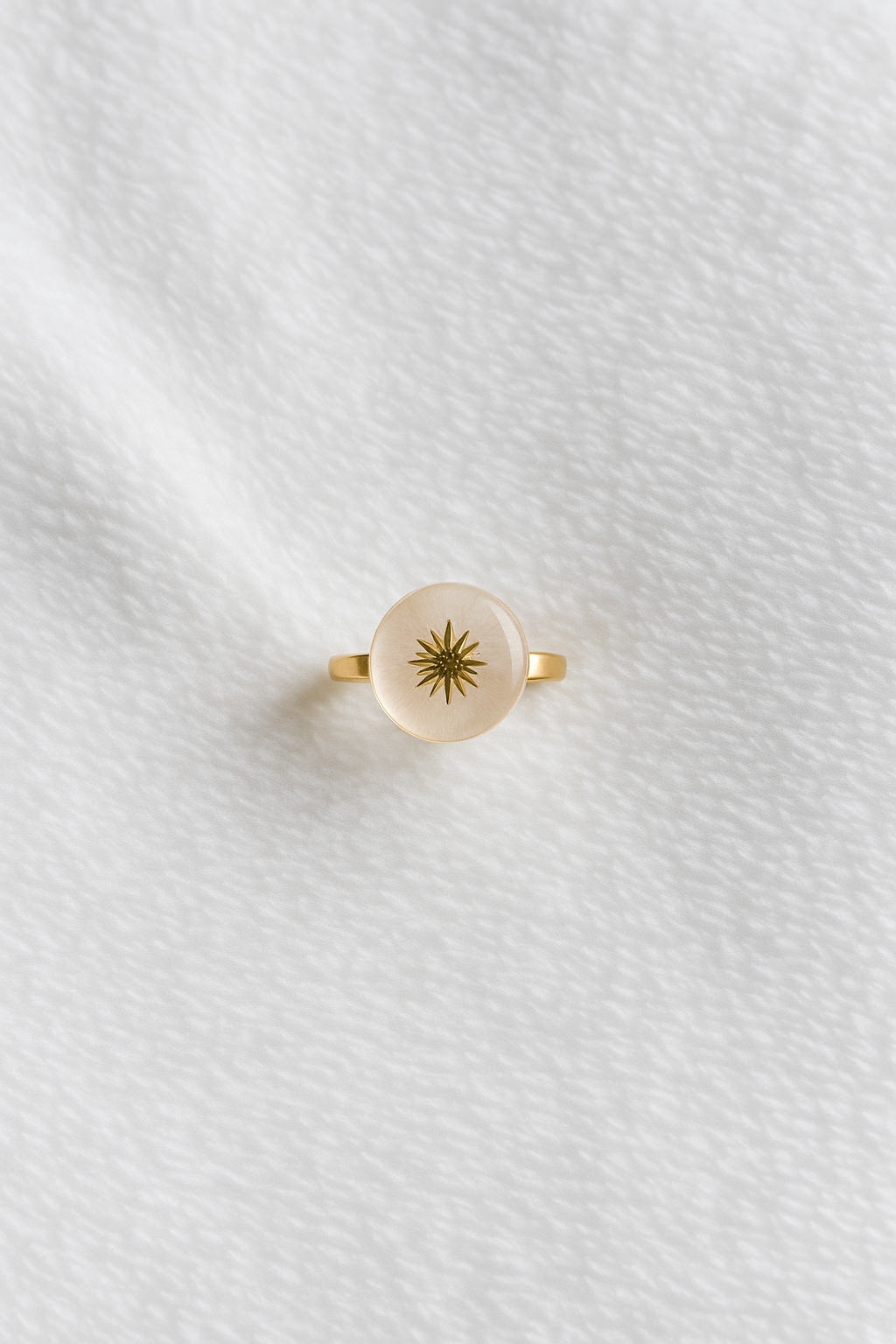 Bague Ajustable Pierre Effet Marbre