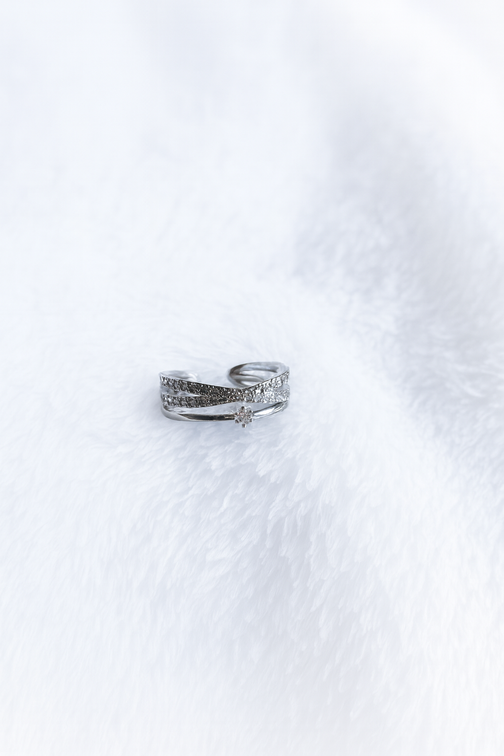 Bague croisée ajustable