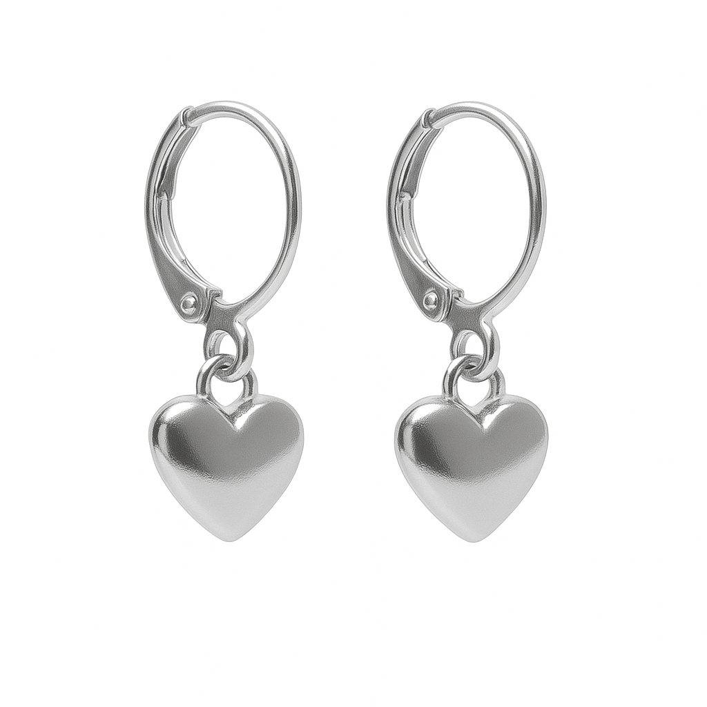 Boucles d’oreilles cœur