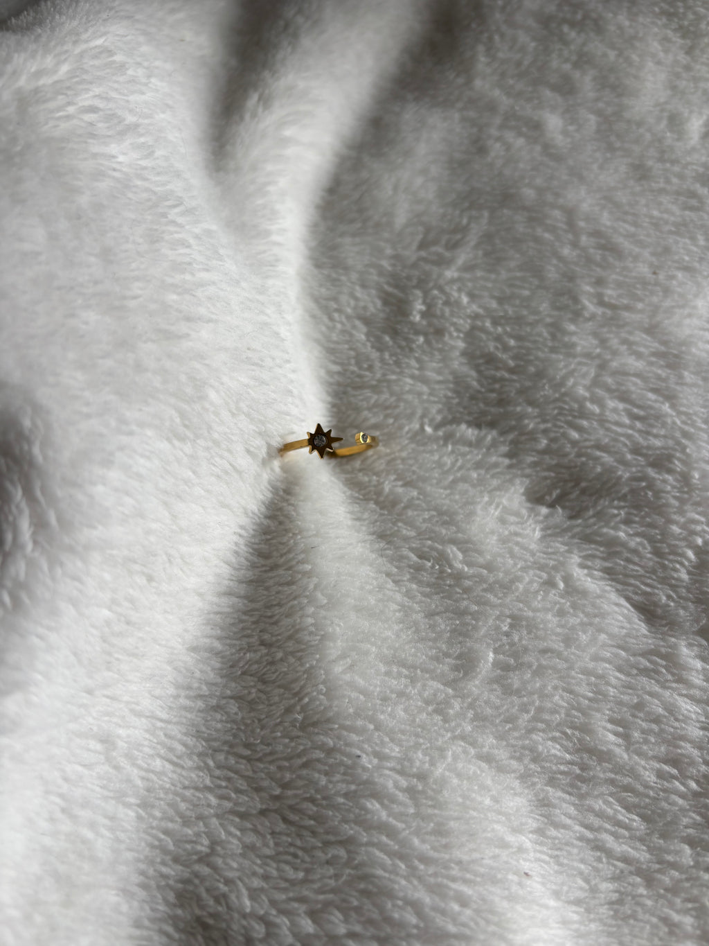 Bague Ajustable Étoile Petit Diamant