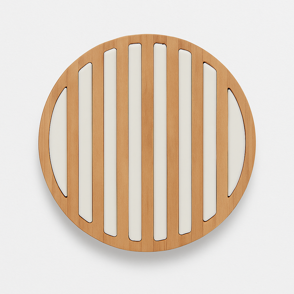 Support bague en bois